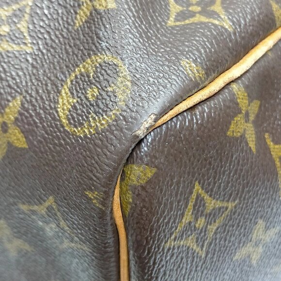 (S6) Authentic Vintage Louis Vuitton Boston Bag Keepall 50 Brown Monogram 365592 - Picture 4 of 9